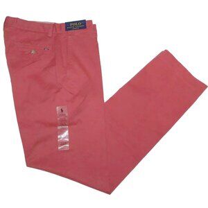 NEW Polo Ralph Lauren Chinos Pants! 32 x 34 Faded Nantucket Red Classic Fit
